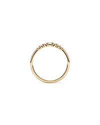 0.20 Carat TW Round Brilliant Graduated Diamond Ring in 10kt Yellow Gold