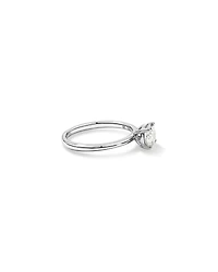 Bague Solitaire avec Diamant Rond Brillant de 0,70 Carat TW en Or Blanc 18 kt