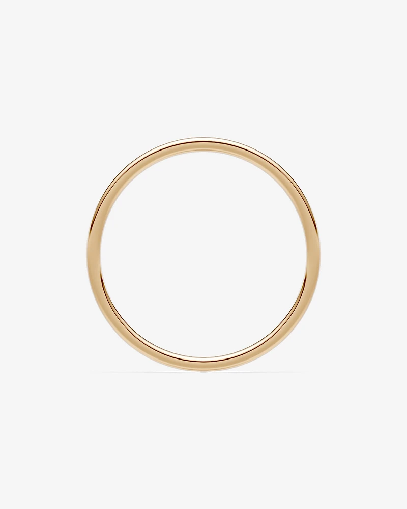 2mm Lite Half Round Wedding Band in 10kt Yellow Gold