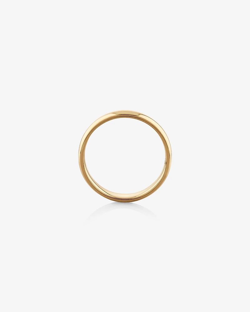 5mm High Domed Wedding Band in 10kt Rose Gold
