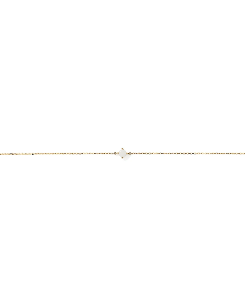 Bracelet De Naissance En Opale De 19 Cm (7,5") En Or Jaune 10 Carats
