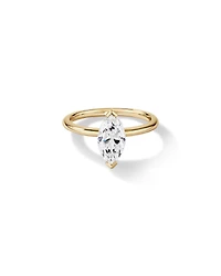 1.25 Carat TW Marquise Laboratory-Grown Diamond Solitaire Engagement Ring in 14kt White Gold