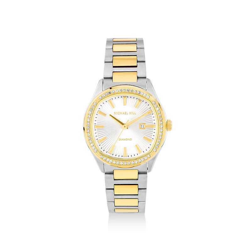 Women's Two-Tone Watch with 0.40 Carat TW of Diamonds in Gold Tone Stainless Steel