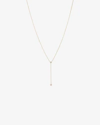 Collier Lariat rond TW en or jaune 10 carats en or jaune 10 carats