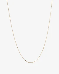 50cm (20") Station Ball and Curb Chain in 10kt Yellow Gold