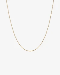 45cm (18") Hollow Round Box Chain in 14kt Yellow Gold