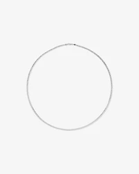 60cm (24") 3.4mm Width Curb Chain in Sterling Silver