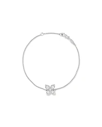 Cubic Zirconia Butterfly Bracelet in Sterling Silver