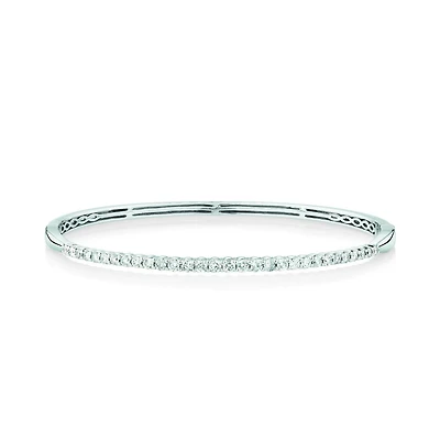 Bangle With 1 Carat TW Of Diamonds In 10kt Yellow Gold