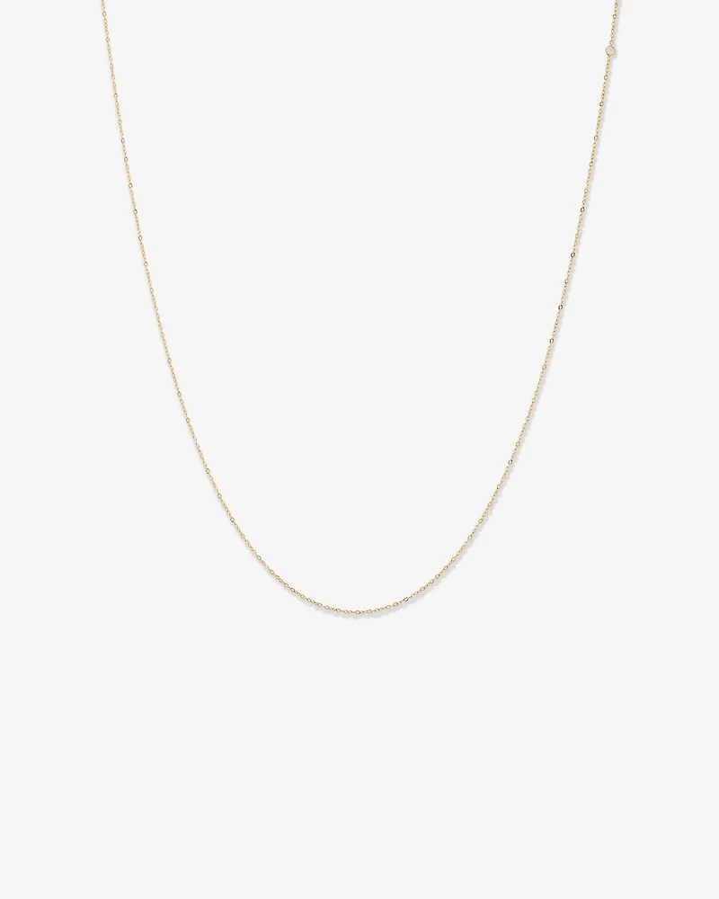 45cm (17") 0.95mm Width Solid Cable Chain In 10kt  Rose Gold