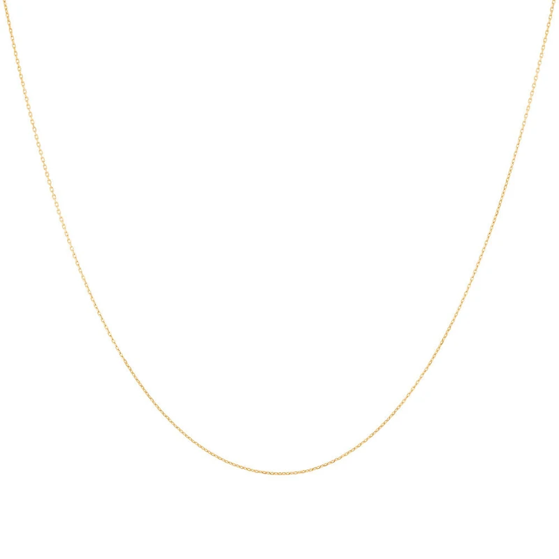 45cm (18") 0.8mm Cable Chain in 10kt Yellow Gold