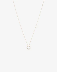 0.38 Carat TW Diamond Graduated Circle Necklace in 10kt Yellow Gold