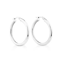 25mm Hoop Earrings in Sterling Silver