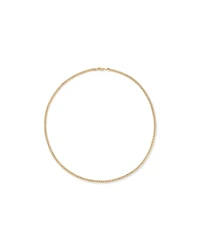 50cm (20") 3.75mm Width Semi Solid Diamond Cut Curb Chain in 10kt Yellow Gold
