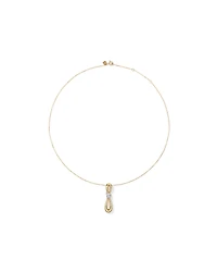 0.17 Carat TW Diamond Knot Pendant in 10kt Yellow Gold