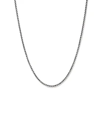 65cm (25") Oxidised Wheat Chain in Sterling Silver