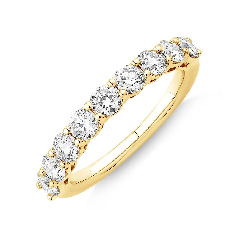 Ring with 1.30 Carat TW Laboratory Grown Diamonds in 14kt White Gold