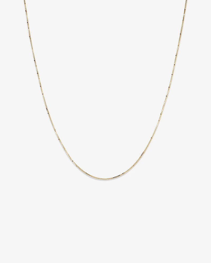 45cm (18") Box Chain in 10kt Yellow Gold