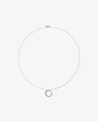 Collier pendentif croisé TW avec diamants TW de 0,11 carat en argent sterling et or jaune 10 carats