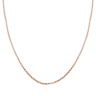 45cm (18") Hollow Belcher Chain in 10kt Yellow Gold