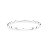 3.7mm Solid Round Bangle in Sterling Silver