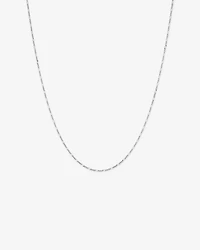 50cm (20") 1.4mm Width Figaro Chain Necklace in Sterling Silver