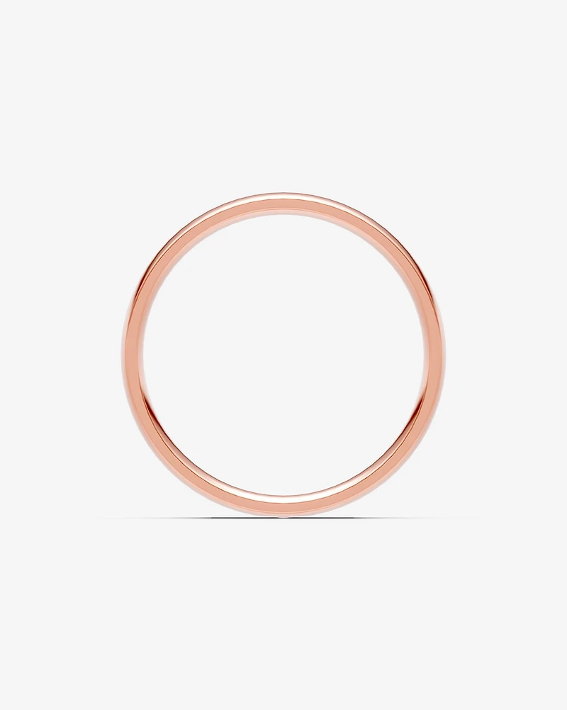 5mm Lite Half Round Polished Wedding Band 10kt Yellow Gold