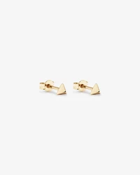 Pyramid Stud Earrings in 10kt Yellow Gold