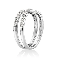 Spiral Ring with .50 carat TW of diamonds in 10kt white gold