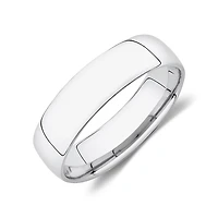 Half Round Wedding Band in 10kt Rose Gold