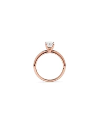 1.25 Carat TW Emerald Cut Laboratory-Grown Diamond Solitaire Engagement Ring In 14kt White Gold
