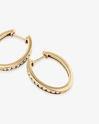 Huggie Earrings with 0.50 Carat TW of Diamonds in 10kt Rose Gold