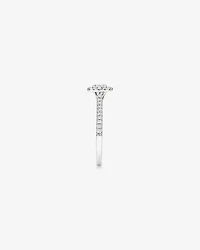 Oval Halo Ring with 0.50 Carat TW of Diamonds in 14kt White Gold
