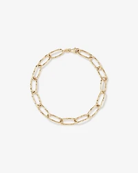 Diamond Cut Oval Twist Link Bracelet in 10kt Yellow Gold