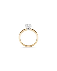 Carat TW Oval Cut Lab-Grown Diamond Solitaire Engagement Ring in 14kt Yellow and White Gold