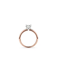 Bague De Fiançailles Solitaire En Diamant De Laboratoire Taille Radiante De 1,25 Carat Poids Total En Or Blanc 14 Carats
