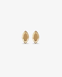 6.5mm Marquise Metal Diamond Stud Earrings in 10kt Yellow Gold
