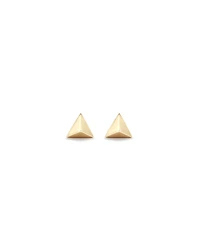 Pyramid Stud Earrings in 10kt Yellow Gold