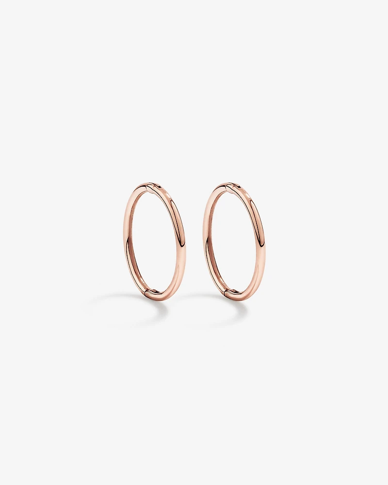12mm Sleepers in 10kt Rose Gold