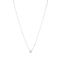 0.65 Carat TW Floret Laboratory-Grown Diamond Necklace in 10kt White Gold