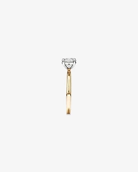 1.00 Carat TW Round Brilliant Diamond Solitaire Engagement Ring in 14kt White and Yellow Gold