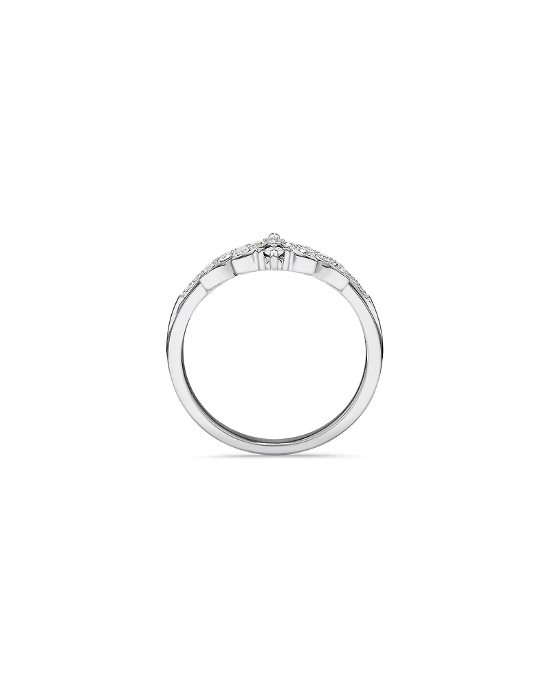 Wedding Ring with 0.23 Carat TW of Diamonds in 14kt White Gold