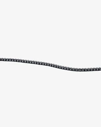 4.45 Carat TW Black Diamond Tennis Men's Bracelet in Sterling Silver