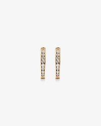 Huggie Earrings with 0.25 Carat TW of Diamonds in 10kt Rose Gold
