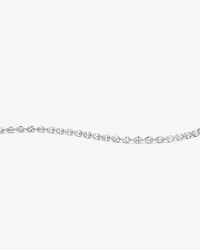 Pear Shaped Cubic Zirconia Bezel Set Tennis Bracelet in Sterling Silver