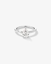 1.25 Carat TW Pear Laboratory-Grown Diamond Solitaire Engagement ring in 14kt Yellow and White Gold