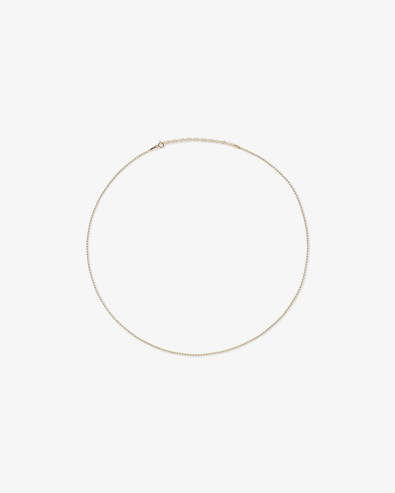 50cm (20") Fine Curb Chain in 10kt Yellow Gold
