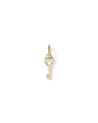 Love Heart Key Pendant in 10kt Yellow Gold