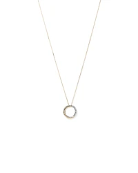 Collier pendentif croisé TW avec diamants TW de 0,11 carat en argent sterling et or jaune 10 carats