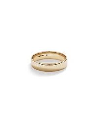 5mm Lite Half Round Wedding Band 10kt White Gold